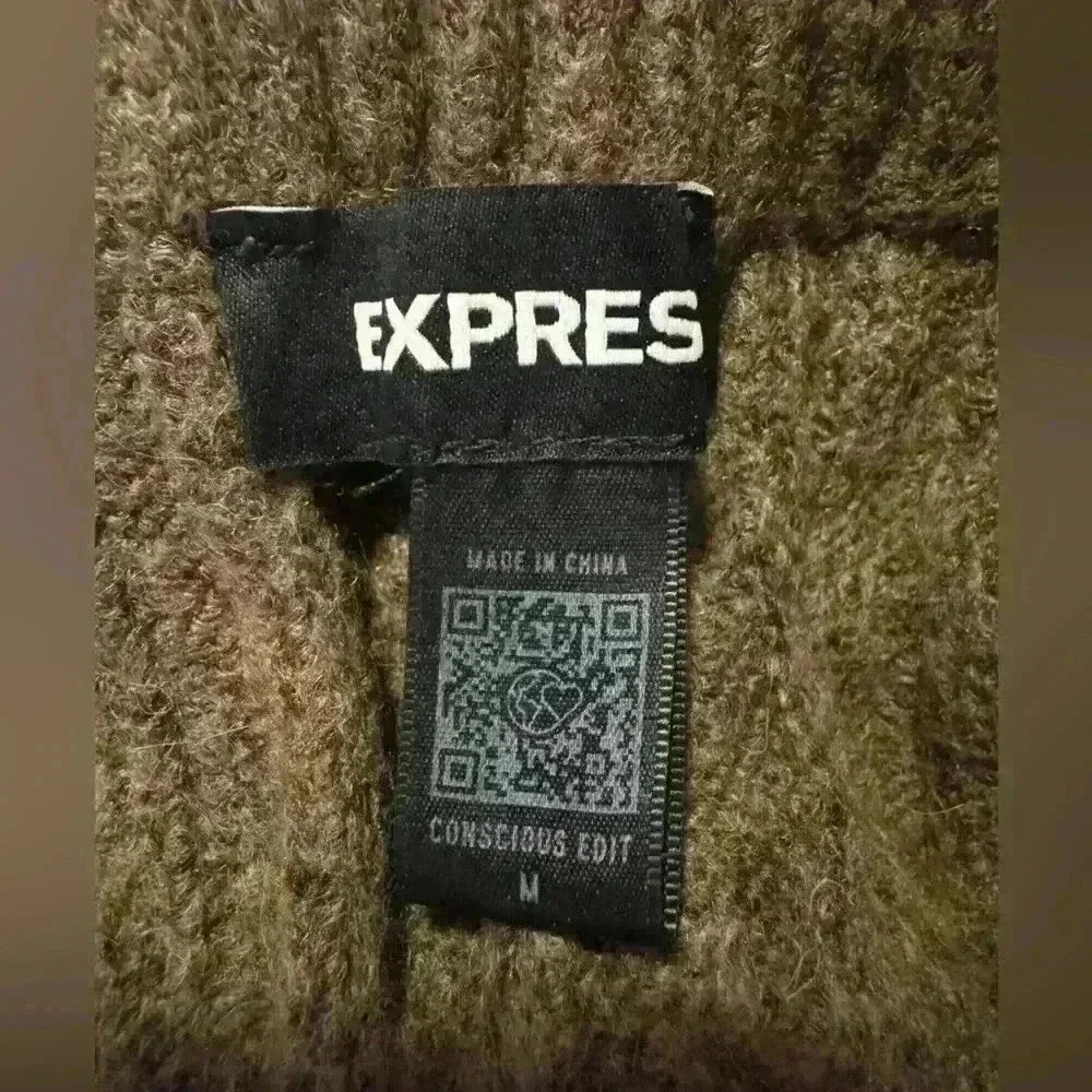 Women’s Brown Express Crop Top Sweater - Picture 3 of 7